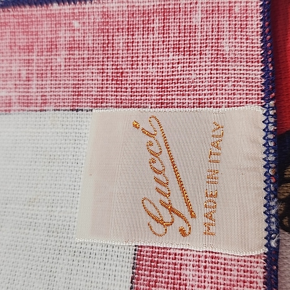 Vintage 1970 Gucci Linen Nautical Set Of 8-  4 Placemats And 4 Napkins - Picture 9 of 13